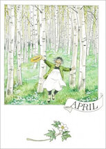 16205 ansichtkaart maanden Lena Anderson - april