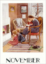 16624 ansichtkaart Elsa Beskow maanden - november