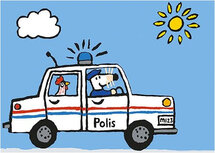16629 ansichtkaart - muis in politieauto