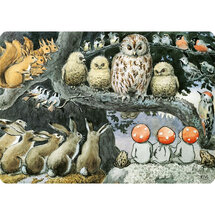 bureauonderlegger 3349 Elsa Beskow - kabouterkinderen school 42 x 30 cm