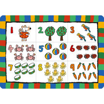 bureauonderlegger 3318 - muis 1 2 3 - 42 x 30 cm