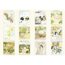 bureauonderlegger 3337- maanden van Ellen - 42 x 30 cm