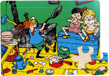 houten puzzel met 15 stukken - Pippi Langkous - 352