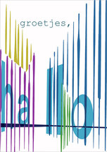 MH098 Grote kaart Mano - hallo groetjes