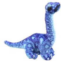 PC002238 Brontosaurus (blauw) dinosaurus - vingerpop