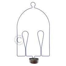 PC005045  papegaaien standaard  met etensbak - standaard voor 2 grote vogel handpoppen