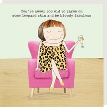 GF089 – rosiemadeathing wenskaart Gin & Frolics - leopard skin