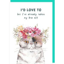 TT005 – Rosie made a thing - Tipp Top wenskaart - bra off