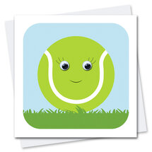 STR750 wenskaart Stripey Cats - sport Tessa Tennisbal