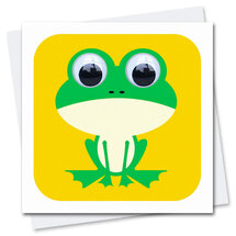 STR020 wenskaart Stripey Cats - beestjes Francis Frog