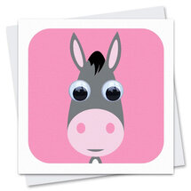 STR014 wenskaart Stripey Cats - boerenerf Doreen Donkey