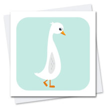 STR108 wenskaart Stripey Cats - boerenerf Ruby Runner Duck