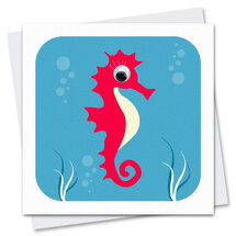 STR251 wenskaart Stripey Cats - water Selma Seahorse