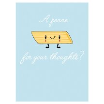 SA407 - Fusilli Reasons wenskaart Santoro -  A penne for your thoughts