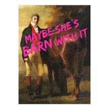 MP007 – Eclectic Selection Santoro - wenskaart Masterpieces - Maybe She's Barn With It