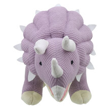 WB004345 Triceratops lila large - Wilberry Knitted