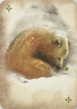 JB305 Jenny Bakker ansichtkaart - geluk ijsbeer