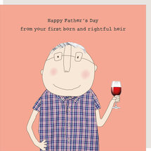 SSF012 – Rosie made a thing vaderdagkaart - happy father's day from your first born and rightful heir