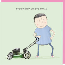 SSV007 – Rosie made a thing wenskaart - sexy mow