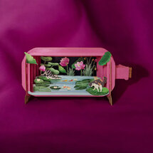 MIB314 Message in a Bottle kaart - waterlelie katten