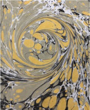 Luxe notitieboek gemarmerde omslag - 12x17 cm - design C1 