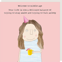 GF573 – Rosie made a thing wenskaart - middle age