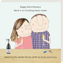 GF589 – Rosie made a thing wenskaart - finding you