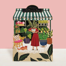 AL157 Laser uitgesneden wenskaart - plantenwinkel - Happy mother's day