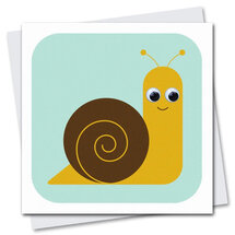 STR101 wenskaart Stripey Cats - Sandy snail - slak