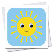 STR915 wenskaart Stripey Cats - Sonny sunshine