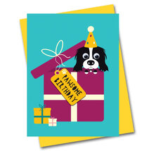 STR803 wenskaart Stripey Cats - Pawsome Birthday