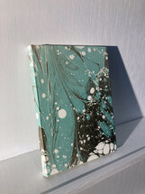 Luxe notitieboek gemarmerde omslag - gelinieerd - 12x17 - design A9