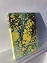 Luxe notitieboek gemarmerde omslag - gelinieerd - 12x17 cm - design A1