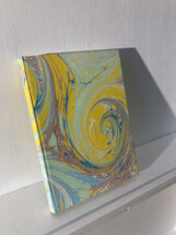 Luxe notitieboek gemarmerde omslag - 12x17 cm - design C20 