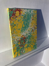 Luxe notitieboek gemarmerde omslag - gelinieerd - A5 - design T1