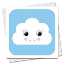 STR917 wenskaart Stripey Cats - Chlou Cloud - wolk