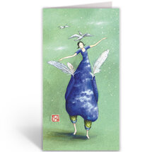 QB23914 wenskaart gaëlle boissonnard - ze draagt lucht