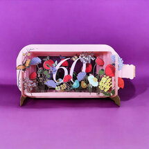 MIB333 Message in a Bottle kaart - 60 jaar bloemen