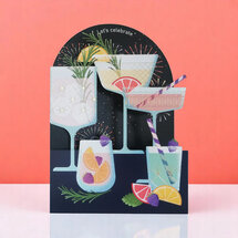 AL270 Laser uitgesneden wenskaart - let's celebrate