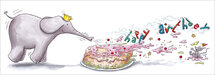 CT375 Cache-Cache uitklapbare kaart - happy birthday - blazen