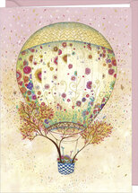 D084 - wenskaart Jehanne Weyman - luchtballon