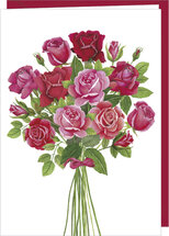 D113 - wenskaart MM - bos rozen