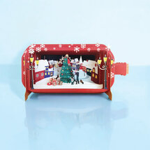 XMIB133 Message in a Bottle kerstkaart - kerstboom