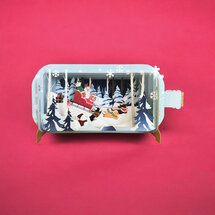 XMIB134 Message in a Bottle kerstkaart - slee
