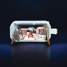 XMIB135 Message in a Bottle kerstkaart - auto