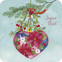 kBA664 Mila kerstkaart - hart