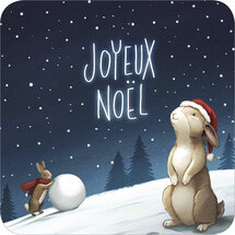 kBA671 Rosie Hilyer kerstkaart - konijn