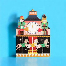 cms054 lasergesneden kerstkaart - draaimolen