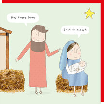 xBB028 – rosiemadeathing kerstkaart Babble - hay there