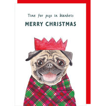 xTT005 – Rosie made a thing - Tipp Top kerstkaart - pugs